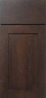 Plainfield Door In Cherry with Truffle Opaque